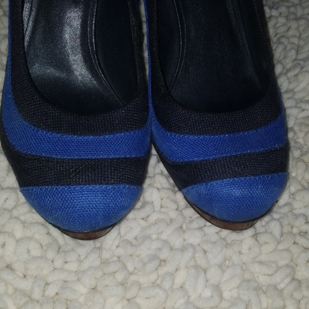 Tory burch Canvas/ wood pumps - Picture 2 of 8